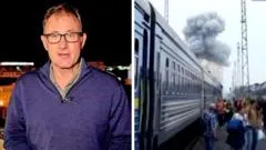 Russian drone strike near Ukraine-Poland border follows Johnson train passage
